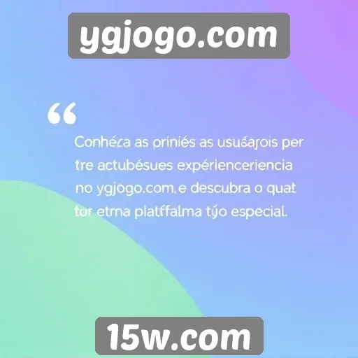 Feedback de usuários sobre a experiência no ygjogo