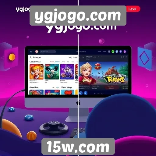 Evolução da interface do usuário no ygjogo.com